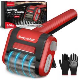 Hiadgunnr 782926889692 Electric Grill Brush Cleaner With Led Light 700 800 Rpm Stainless Ste