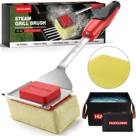 Hiadgunnr 782926889708 Grill Brush Bristle Free With Collapsible Bucket Bbq Cleaning For