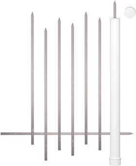 Hom 195893051830 Kebab Skewers 1/2 Inch Wide X 23 Long Stainless Steel No-wood Handle S