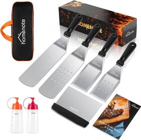 Homenote 711181647006 Griddle Accessories Kit Exclusive Tools Spatulas Set For Black