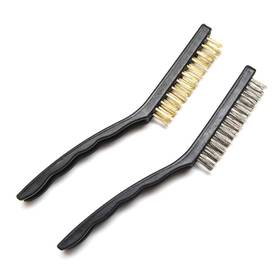 Hometeq 650415979035 Bbq Grill Brushes 2 Count Stainless Steel Brass Heavy Duty Scratch Brush S