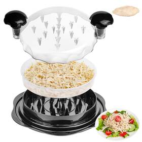 Honsreo 727370802507 Large Chicken Breast Shredder Tool With Separate Plate Non-slip Bottom