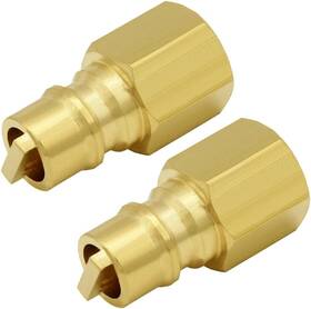 Hooshing 313044397341 2pcs Propane Quick Connect Fitting 3/8 Inch Male Quick-disconnect X Fe
