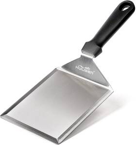 Hulisen 313109492462 Stainless Steel Large Grill Spatula - 6 X 5 Inch Heavy-duty Metal