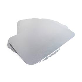 Wp-5902-ll4-10 Idl Packaging Flat Foil-covered Cardboard Lids For 4 Lb. Oblong Aluminum Pans - 13 Inch X 9 P