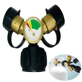Yk10 Ilulala Propane Tank Splitter With Gauge 2 Way Universal Y