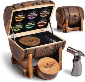 Insisart 313099097005 Whiskey Smoker Kit With Charred Wood Barrel Patent Pending Cocktail W