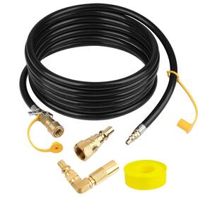 Iococee 711792931198 17 Ft Manguera De Conexion Rapida Propano Para Rv A Parrilla Gas Reem