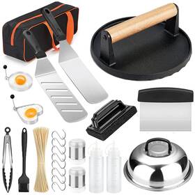 Irabey 731041640312 Blackstone Griddle Accessories Kit And Burger Press 122 Pcs Grill To