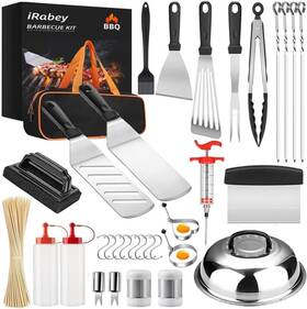 Irabey 744111006161 131pc Bbq Griddle Accessories Kit Barbecue Grill Tool Set Utensil For Blackstone