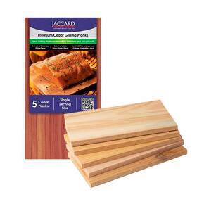 Jaccard 753392249990 Premium Cedar Planks For Grilling Fish Meat And Veggies 6.5 Inch X 3.5 5 S