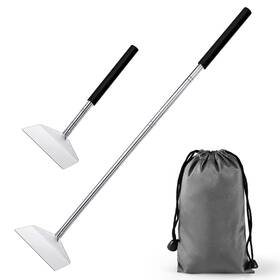 Jakeei 767012471739 26.8 Extendable Bbq Ash Tool Stainless Steel Charcoal Rake Rem