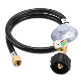 Ryqc101-4 Jeasom 3feet Propane Regulator And Hose With Gauge Univ