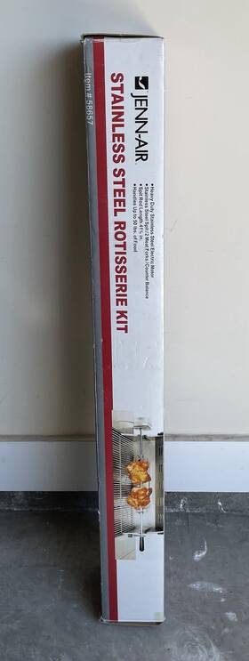 720-0063-lp-0101-ng Jenn-air 58657 Stainless Steel Rotisserie Kit 720-0095 For