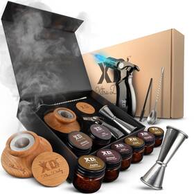Jet 197644717934 Cocktail Smoker Kit - 8 Wood Chips 4 Flame Torch Old Fashioned