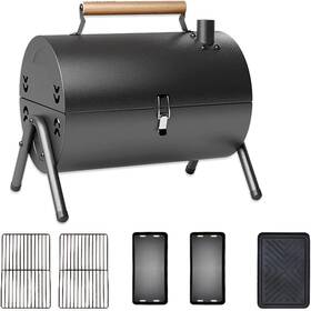 Jiangmenshixunhengmaoyiyouxiangongsi 739768483960 Portable Charcoal Grill 2 In 1 Double-sided Small Tabletop Barbecue Wit