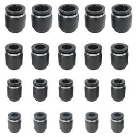 Jt432 Jienk 20pcs Pneumatic Cap Style Plug Fitting Push-to-connect For 1/4