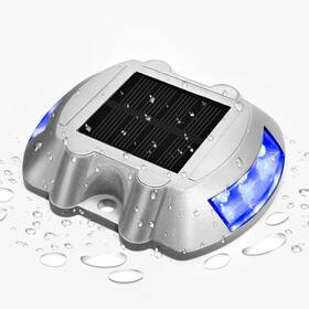 Sku149662blue Jiguoor Solar Deck Lights Led Driveway Powered Dock 1 Pack Blue