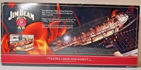 Jim Beam 736386801244 Extra Large Fish Grilling Basket- New-open Box