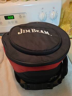 Jb0105 Jim Beam 5 Piece Insulated Cooler And Mini Grill Set - Inc. 3 Utensil