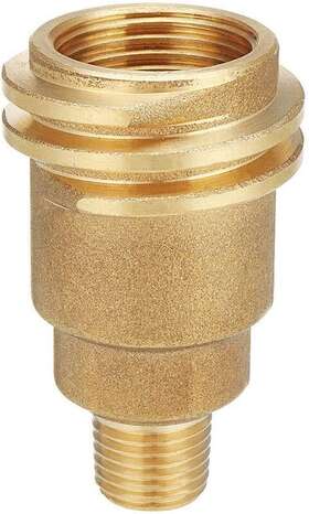 Qcc1 Jinyi 744110450484 Nut Propane Gas Fitting Hose Adapter With 1/4 Inch Male Pipe Thread