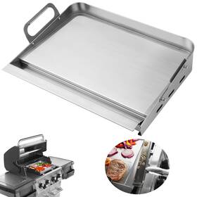 Jirichmi 634413935873 Griddle For Gas Grill - Flat Top Stove Stainless Steel With