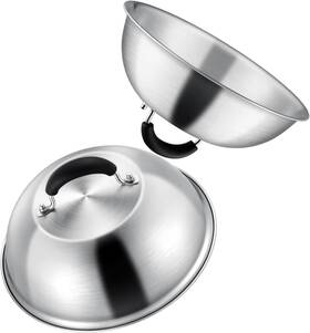 Jfwd9i02 Joyfair 9 Inch Basting Cover Cheese Melting Dome Stainless Steel Round