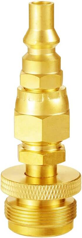 Joywayus 705353168628 1lb Propane Disposal Adapter Fitting With 1/4 Inch Quick Connect Disconnect