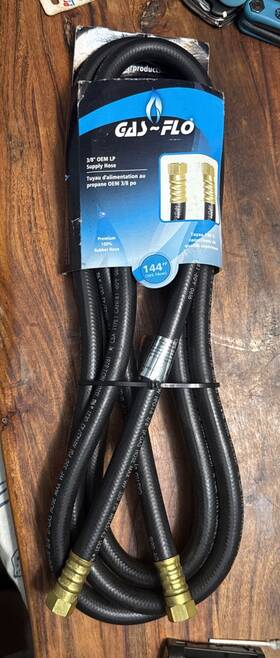 07-31365 Jr Products 12 Ft 3/8 Inch Flare X Female Lp Propane Gas Hose Connector 144