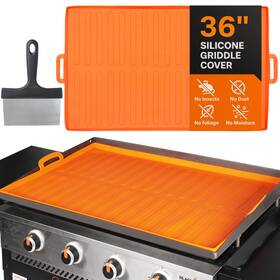 Sm001 Juaf 36 Inch Silicone Griddle Mat And Scraper For Blackstone Heat Resistant Bbq Access