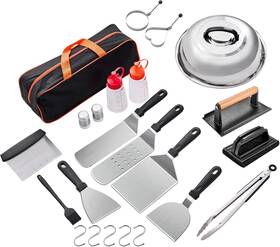 Kachuan Bear 726084568440 New 24-piece Griddle Accessories Kit For Camp Chef Spatula Scraper Basting Tools