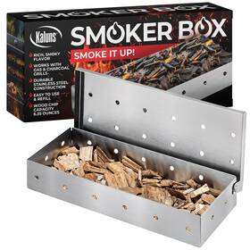 Kaluns 609224542879 Smoker Box For Gas Grill Or Charcoal Stainless Steel Smoke Works