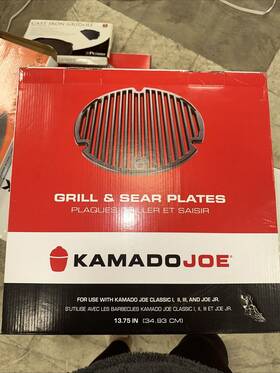 Kj15090620 Kamado Joe Cast Iron Sear Plate 13.75 Inch New For Classic And Jr