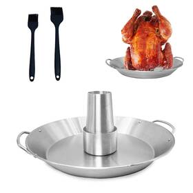 Zq307 Kathson Kasthon Beer Can Chicken Stand12 Inch Stainless Steel Roaster Bbq Roa
