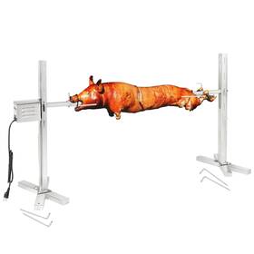 Ca-26 Kendane Electric Rotisserie Grill Kit 90lbs Pig Spit Stainless Steel Tri