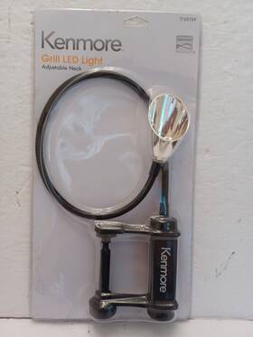 Kenmore 843086109300 Led Outdoor Grill Clamp On Light Flexible Neck New Factory Sealed