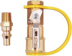 Xq14 Kibow 1/4 Inch Quick Connect Kit For Propane/natural Gas Systems-safety Shutoff