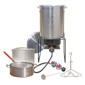 12rtfbf3 King Kooker Outdoor Portable Frying Boiling Kit Cooking Turkey Rack Food Deep Thermometer
