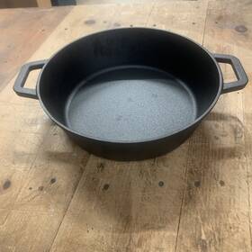 Ci5fgs King Kooker New 5-quart Cast Iron Fryer With Griddle Lid