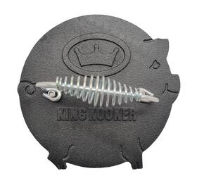 Ci8pbp King Kooker New Pre-seasoned Cast Iron Pig Shaped Bacon Press