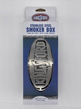 Kingsford 742797800936 Stainless Steel Smoker Box 9.05 Inch X 3.74 1.57 Any Grill