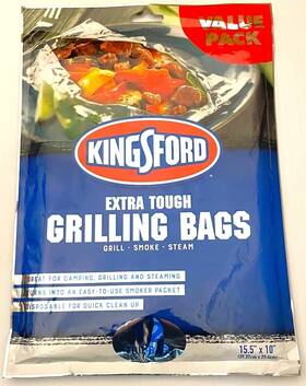 Kingsford 742797916125 Extra Tough Grill Bags Aluminum 12 Pack