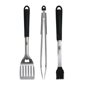 Bb15841 Kingsford Stainless Steel 3 Piece Bbq Tool Set Tongs Basting Brush