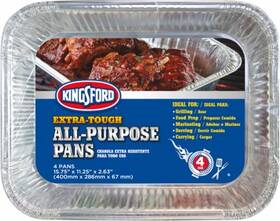 Bbp0489tb Kingsford Aluminum Barbecue Pans 4-pk