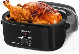 Zer008bk Kiss The Water Roaster Oven 28 Quart Electric Pan With Visible And 28qt Black