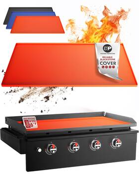 Kitchen Perfection 065006549804 36 Inch Premium Silicone Griddle Cover Mat For Blackstone Grid