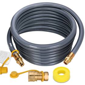 Knocokie 702367948420 50ft 3/4 Inch Id Natural Gas Hose With Quick Connect Wit
