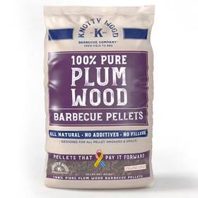 Knotty Wood Barbecue Company 313025886819 100% Pure Plum Bbq Pellets From Makers Of The Only Almond