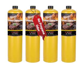 Kookcook 850030232519 14.1oz Mapp Gas 99.99% High Purity Propylene Equal To Map Pro Hotter Than