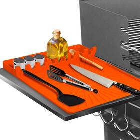 Ssm-1 Koolstuffs Silicone Grill Mat Large Size Side Shelf Griddle Tools Spatula